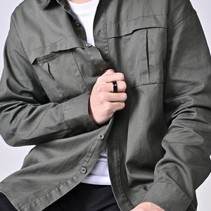 Trendy Titanium Steel <b>Ring</b> Geometric Design Unisex Wedding Band Gold Color - Product Image 4