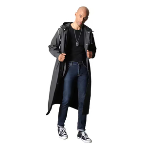 Impermeable con Capucha Reutilizable con Logotipo Personalizado para Hombre y Mujer, Capa Impermeable para Turismo, Poncho para Lluvia, Gabardina - Product Image 3