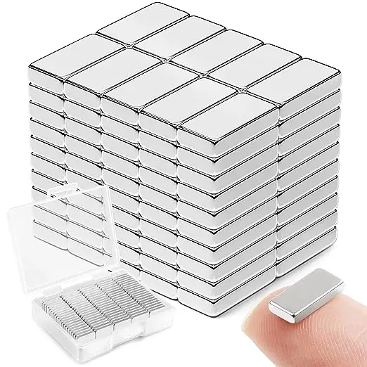 N52 Sale for Packs Powerful Neodymium Permanent Rare Earth Magnet Small Strong Rectangle Magnet Bar for Office Tool Storage