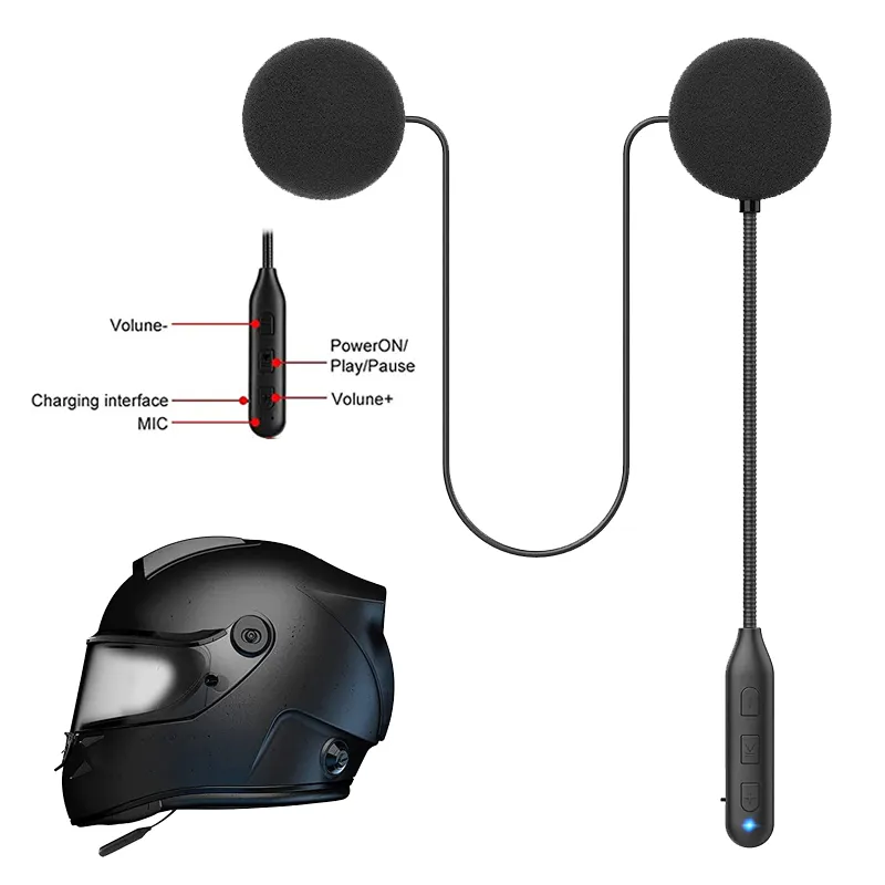 Automatic Answering Phone Wireless Motorcycle Helmet Headset Wireless Earphone Headphones Helmet Headset