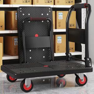 Chariot à main pliable à quatre roues avec 4 roues en PU, chariot de courses durable pour les courses et les déménagements - Product Image 3