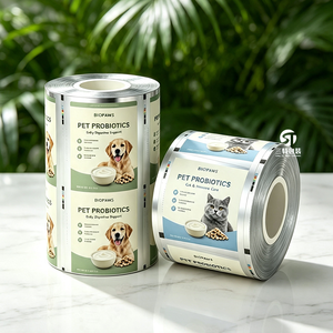 Película Laminada para Envasado de Snacks para Mascotas, Impresa a Medida, Ecológica, de Grado Alimenticio, Directo de Fábrica, Material para Máquina de Llenado Automático para Gatos - Product Image 1