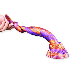 Nnsx Dragon Tong Tease Flirt Voorspel Clitoris <span class=keywords><strong>Vagina</strong></span> Stimuleert Met Sucker Anale Seksspeeltjes Siliconen Lange Dildo 'S Voor Vrouwen - Product Image 1