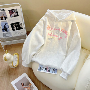 High Quality Breathable Jersey Letter Pattern Embroidered Three-Dimensional Bow <strong>Hoodie</strong> for Women's Autumn Winter - Product Image 1