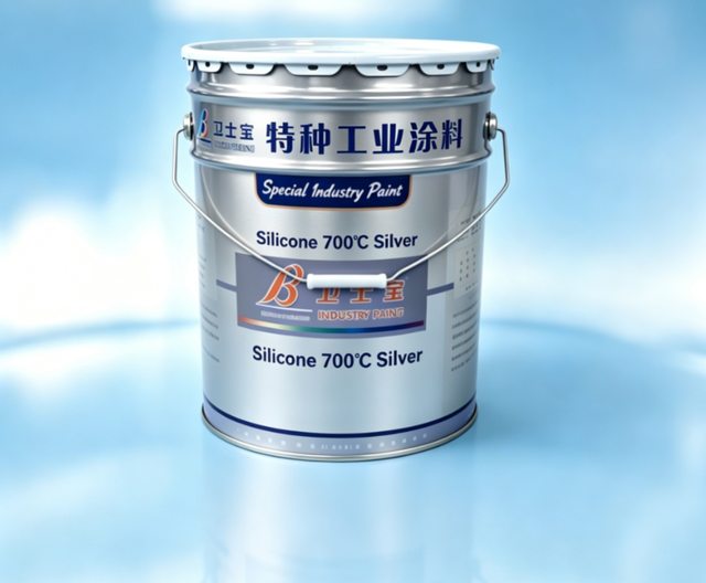 700C Heat Shield Silver Epoxy Spray Paint Anti Corrosion Thermostable Engine Muffler Metal Coating