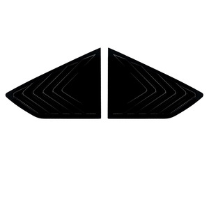 BMW X6 G06 2019+ Rear Window Quarter Window Louvered Decals Piano Black Carbon Fiber Texture Exterior Modification - Product Image 5