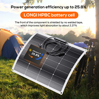 Connecteur MC4 de l'usine chinoise Panneaux solaires flexibles monocristallins étanches Panneau flexible à couche mince haute efficacité