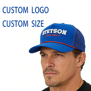<span class=keywords><strong>Casquette</strong></span> Trucker Style <span class=keywords><strong>Stetson</strong></span> Personnalisée avec Logo, Maille Respirante, Taille Ajustable, pour Activités de Plein Air et Sports Décontractés - Product Image 1