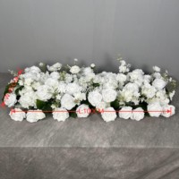 Fleurs artificielles de luxe pour la décoration de tables de restaurant, fabricant en gros pour les professionnels
