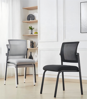 Chaise de conférence rembourrée empilable pour salle de réunion, chaise de bureau empilable pour salle de formation, vente en gros