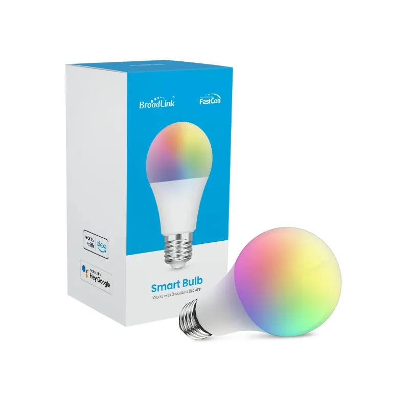 BroadLink E26 E27 Smart Alexa Google Home Voice Control Bulb 110V 220V RGB Dimmable Bluetooth Music Light Bulb