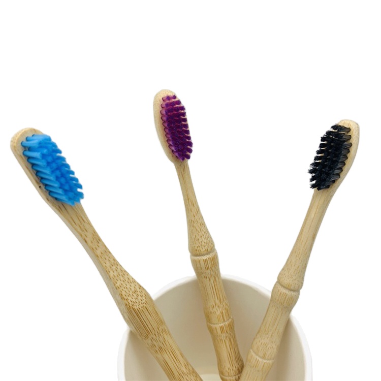 100% Natural Biodegradable Organic Eco Friendly Bamboo Toothbrush With Logo