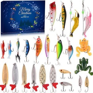 Natale conto alla rovescia con unico pesce Tackle 24 giorni 12 giorni di <span class=keywords><strong>pesca</strong></span> calendario dell'avvento scatola cieca miglior <span class=keywords><strong>regalo</strong></span> di natale per il pescatore - Product Image 5
