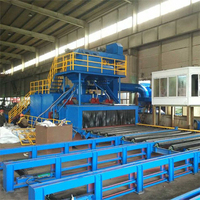 Machine de grenaillage automatique la plus populaire, convoyeur à rouleaux, machine de sablage de surface, machine de grenaillage de matières premières