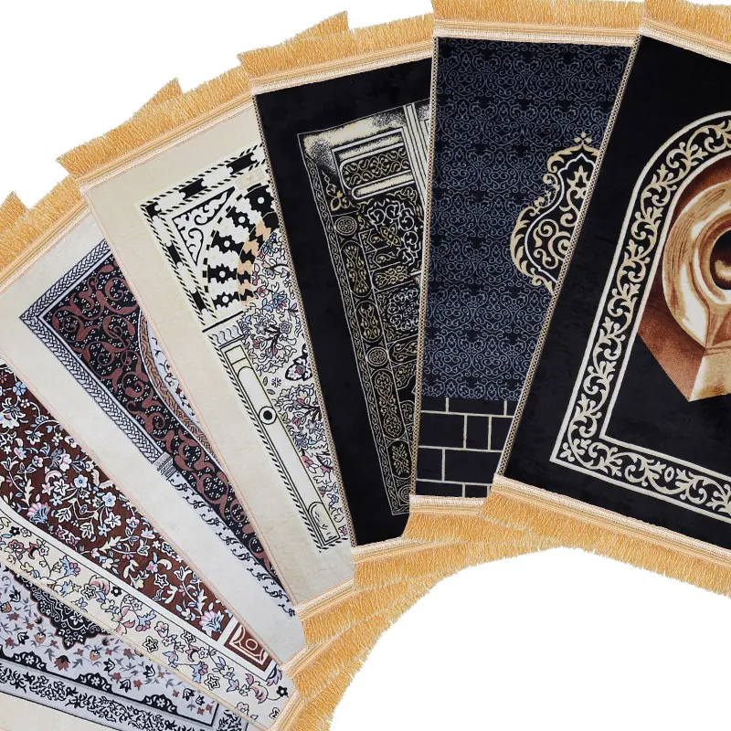 Antiscivolo islam eid mubarak Ramadan tappetino da preghiera tappeto musulmano tappetini da preghiera personalizzati portatili