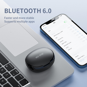 TWS Bluetooth V6.0 Earbud Portabel Nirkabel Sejati Earphone Olahraga Mini Pemutar Musik dengan Kontrol Sentuh - Product Image 4