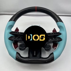 Volant en fibre de carbone personnalisé avec LED pour Mercedes-Benz 2015-2021 W205 C300 E260 E300 S400 G350 GLA <span class=keywords><strong>43</strong></span> GT <span class=keywords><strong>AMG</strong></span> GLB GLC <span class=keywords><strong>SL</strong></span> - Product Image 3