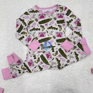 Pigiama di bambù colorato scatola misteriosa per bambini ragazze e ragazzi tute morbide per bambini tute da notte per bambini - Product Image 4