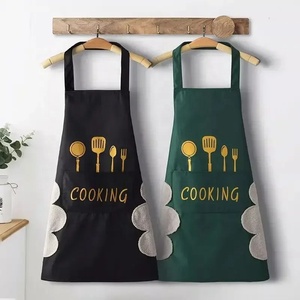 Unisex 1 pieza babero de cocina PVC ajustable delantal de cocina Color sólido hogar adulto bolsillo suministros de cocina - Product Image 1