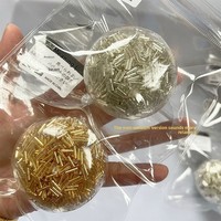 Creative Popping Bead Squishy Fidget Ball Stress-Relief Toy Moldable Gold-Silver Tube Plastic Beads Ages 14+ Unisex DIY Tray JYG