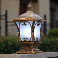 Lámpara de Poste de Diseño Moderno Europeo para Exteriores, Impermeable, para Valla, Puerta, Jardín de Villa Privada, Luz Decorativa
