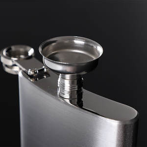 Modern Stainless Steel Flask Set Sandblasted Beer Mugs <b>Funnel</b> Factory Wholesale Logo Customization Available Portable Outdoor - Product Image 4