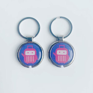 พวงกุญแจโลหะอีพ็อกซี่ NFC RFID พิมพ์แบบกำหนดเอง13.56MHz สำหรับสมาชิกการชำระเงินทางธุรกิจและการใช้งานโรงแรม - Product Image 3