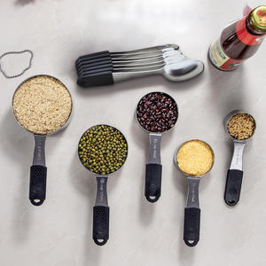 Ensemble de 12 cuillères et tasses à mesurer en acier inoxydable avec poignée magnétique et échelle de précision pour la pâtisserie - Product Image 4