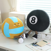 Nouveauté : chauffe-mains en peluche en forme de ballon de football, poupée en peluche, décoration d'intérieur, chauffe-mains en peluche réaliste en forme de ballon de basket