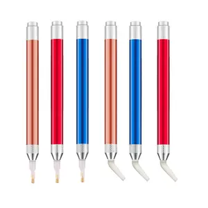 VANCY ARTS materiale metallico Advanced angolato Tips Wax Pick Up Light Up LED Diamond Painting Drill Pen