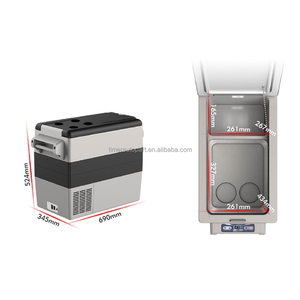 Factory Supply 12V 24V 55L <strong>Small</strong> Portable Compressor Refrigerator Compact <strong>Car</strong> Vevor Fridge Freezer <strong>Cooler</strong> for Outdoor Camping - Product Image 1