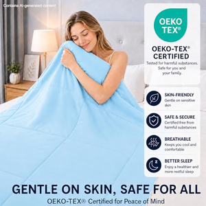 Manta de Tela Suave y Esponjosa de Doble Cara con Diseño Fresco, Edredón Refrescante de Poliéster para Sudores Nocturnos - Product Image 4