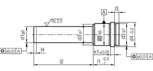Goupille de guidage de précision DIN 16761-A pour moule d'injection, pour alignement de moules plastiques d'appareils électroménagers, en acier, Jinjie - Product Image 3