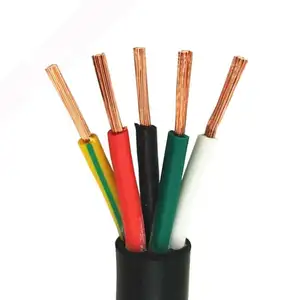 Flexible Electric Cable Power Rubber Insulated 2 3 4 6 Core 1.5mm 4mm 10mm 25mm Electric Cable Copper