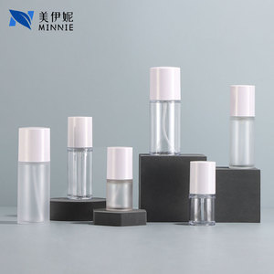 Minnie Push Button Cosmetic <b>Bottle</b> 30ml 50ml Petpp Cylinder With Press <b>Pump</b> For Hydrosol Makeup Remover - Product Image 1