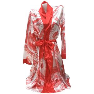 2022 Sleepwear Lingerie Luxury Long Bath Custom Women Money Robes Silk Satin Robe pigiama per donna - Product Image 5