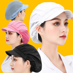 Gorro de Trabajo a Rayas <span class=keywords><strong>para</strong></span> Fábrica de Alimentos, Catering, Cantina, Cocina, <span class=keywords><strong>Chef</strong></span>, Antipolvo, Antiaceite, Anticaída de <span class=keywords><strong>Cabello</strong></span>, Transpirable, de Malla - Product Image 2