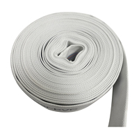 Tuyau d'eau de pompier 12kgs 2.5 "x 30m tuyau d'incendie flexible en toile de lutte contre l'incendie avec raccords rapides