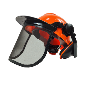 Casque de sécurité pour tronçonneuse Sturdyarmor Forestry en ABS avec visière, type III imperméable, protège-oreilles réglables pour la protection auditive - Product Image 1