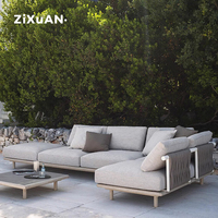 Ensembles de jardin, canapé moderne pour patio, canapé d'extérieur pour hôtel, canapé lounge en rotin, banc de jardin, chaise de luxe italienne pour piscine et jardin