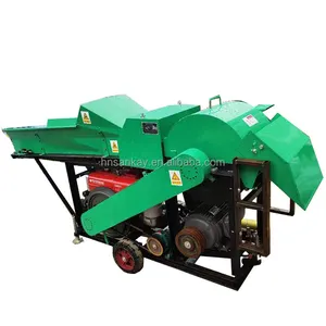 Diesel grass cutting, rolling, shredding and crushing integrated machine