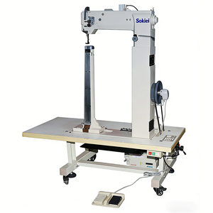Sokiei Industrial <b>Sewing</b> Machine High Post Bed Chain Stitch Single Needle Motor 750W - Product Image 3