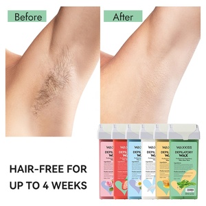 Cartouche de <span class=keywords><strong>Cire</strong></span> Dépilatoire Roll-on Rechargeable 100% Naturelle à l'Aloe Vera 100ml, Meilleure Vente Marque Blanche - Product Image 3