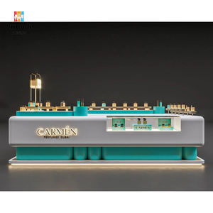 Kiosco de Isla Personalizado con LED para Perfumes y Cosméticos |   Vitrinas Ecológicas |   Puesto de Venta Minorista en el Centro Comercial |   Diseño de Tienda Integral - Product Image 4