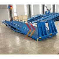 Bonne qualité 6t 8t 10t 12 tonnes 15t cour de transport rampe de chargement de conteneurs chariot élévateur hydraulique rampe de triage mobile