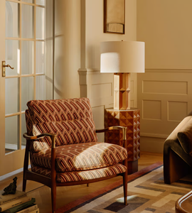 Italia lujo Vintage Interior muebles para el hogar sala de estar moderna madera maciza latón sillón - Product Image 1