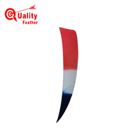 JINYUQI aile droite 4 pouces bouclier coupe empennage plumes pour la chasse tir flèche en carbone bricolage accessoires de tir à l'arc