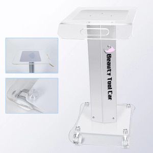 Chariot de beauté multifonctionnel en métal pour bureau, avec roulettes verrouillables, pour les soins du visage et le maquillage - Product Image 1