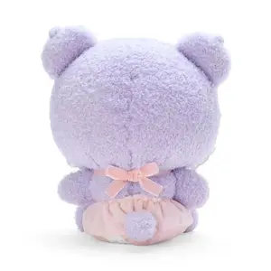 CPC su misura cartone animato farcito Sanrio peluche 10cm Kawaii Kuromi morbido gatto peluche portachiavi bambola regalo per bambino