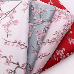 Tela de brocado Popular y brillante para hombre, tela Jacquard bordada, flor de ciruela para vestido Formal, camisa de traje - Product Image 1